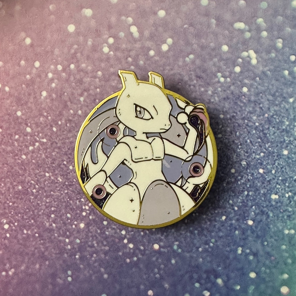 Pokemon Mewtwo Enamel Pin