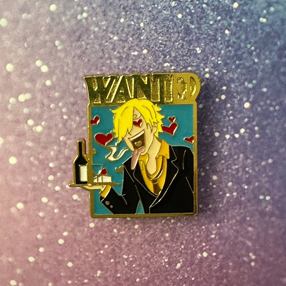 One Piece Wanted Sanji Enamel Pin