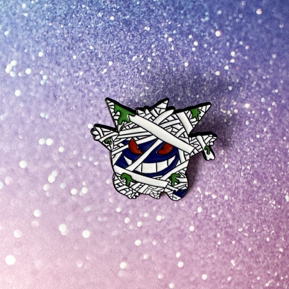 Pokemon Mummy Gengar Enamel Pin