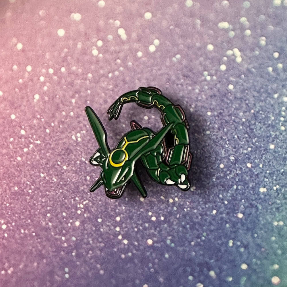 Pokemon Rayquaza Enamel Pin