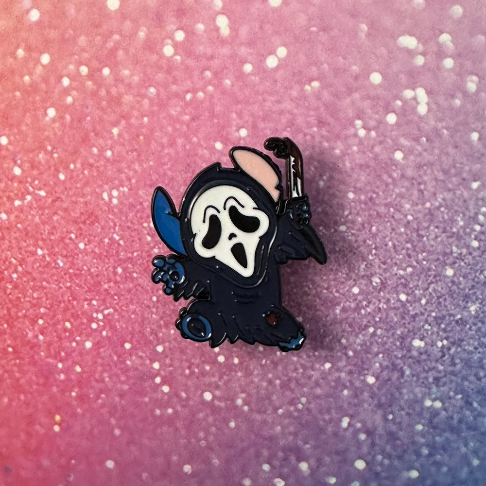 Scream Stitch Enamel Pin
