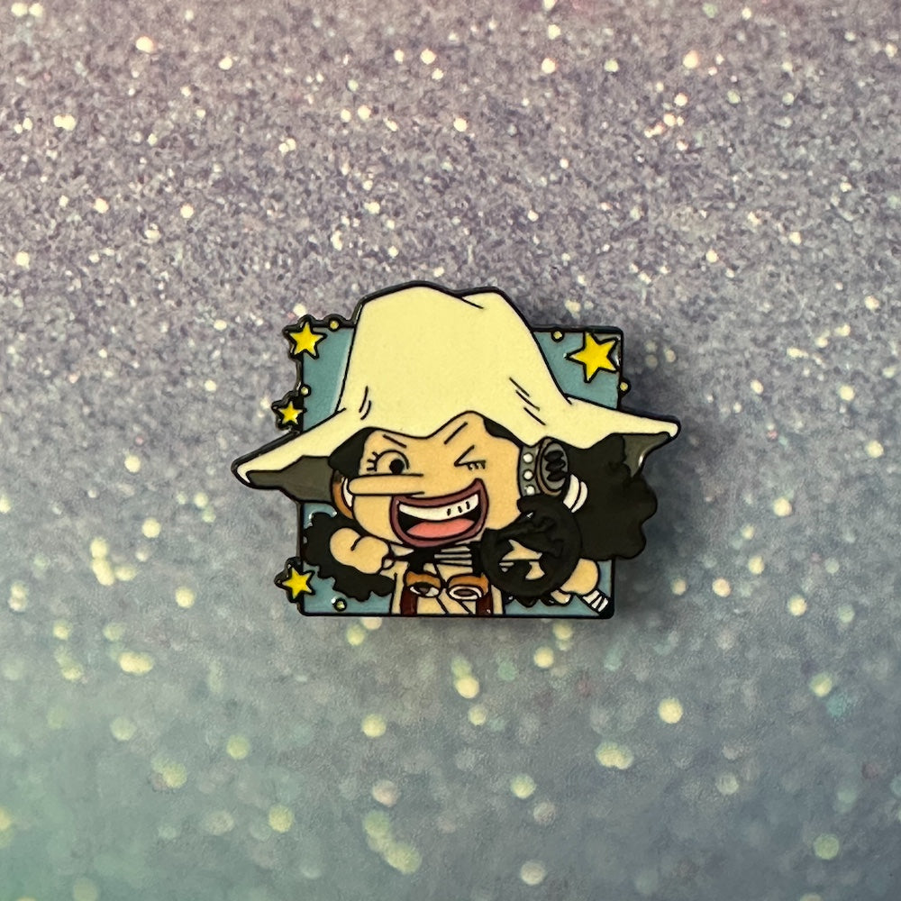 One Piece Chibi Usopp Enamel Pin