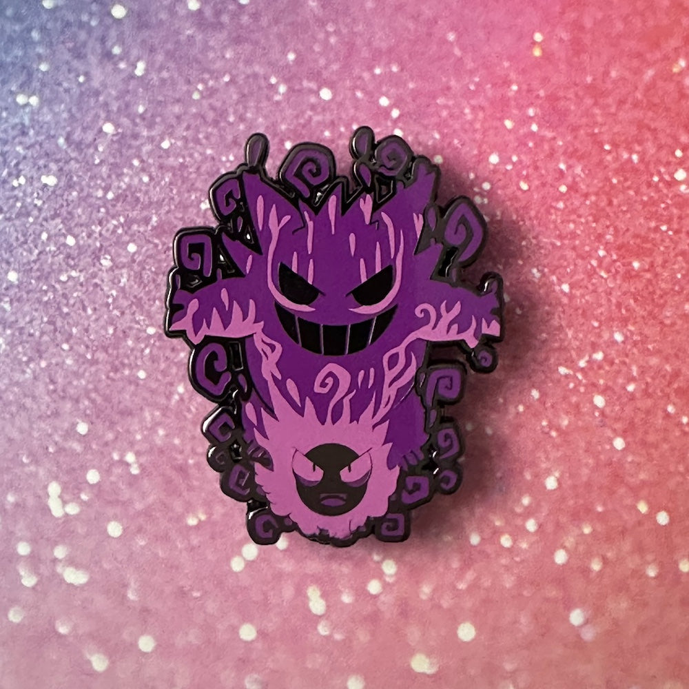 Pokemon Gengar Evolution Shadows Enamel Pin