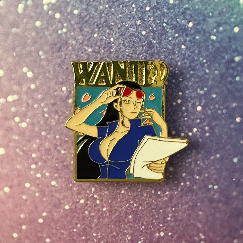 One Piece Wanted Robin Enamel Pin
