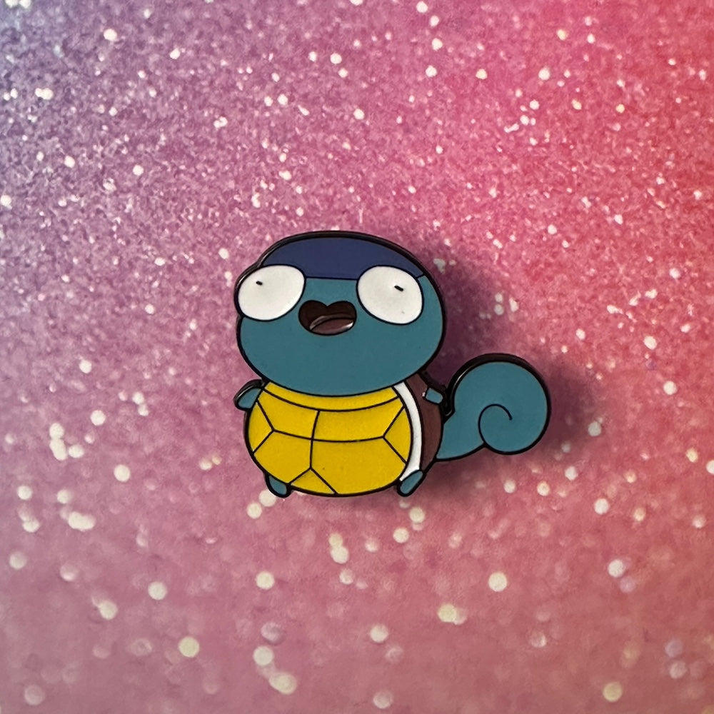 Pokemon Derpy Squirtle Enamel Pin