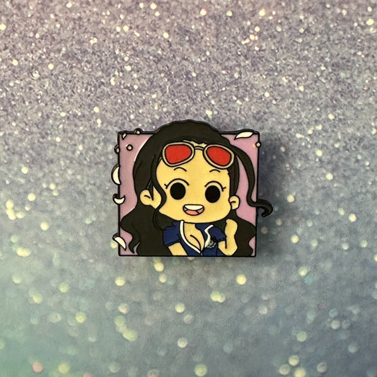 One Piece Chibi Robin Enamel Pin