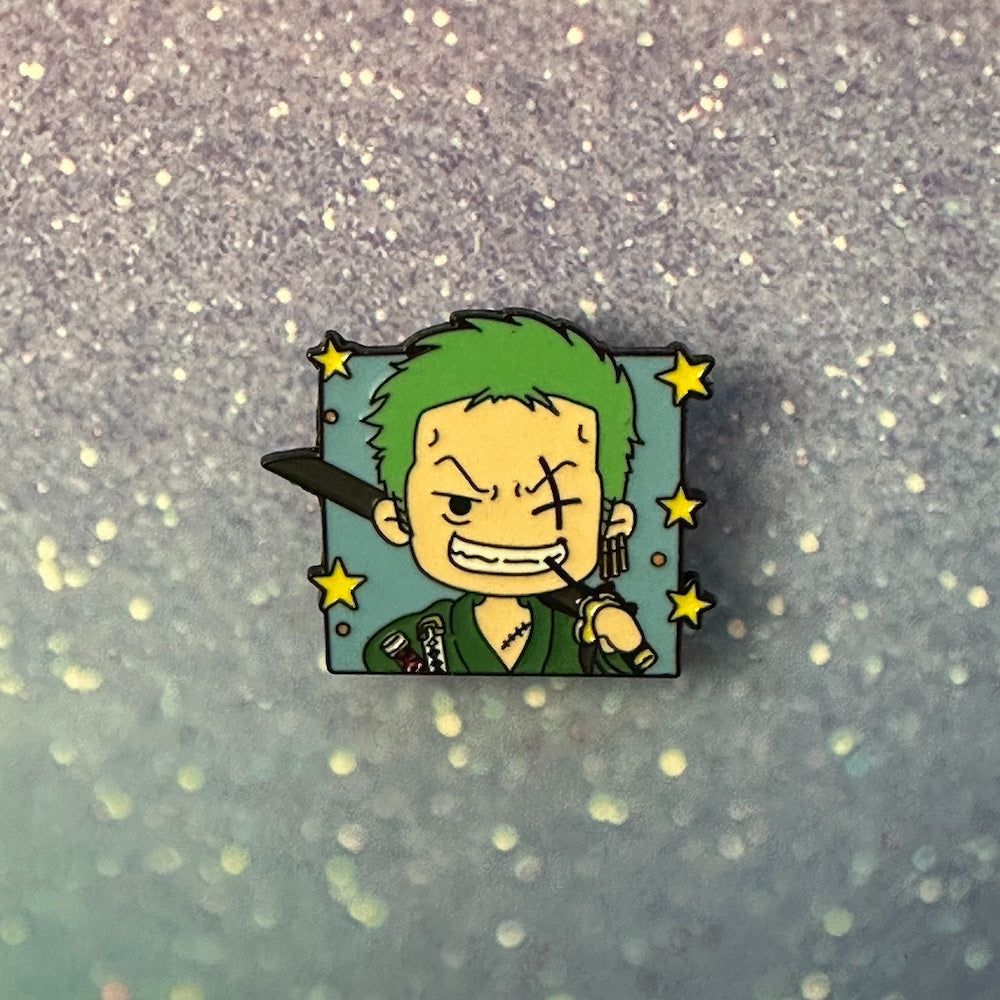 One Piece Chibi Zoro Enamel Pin