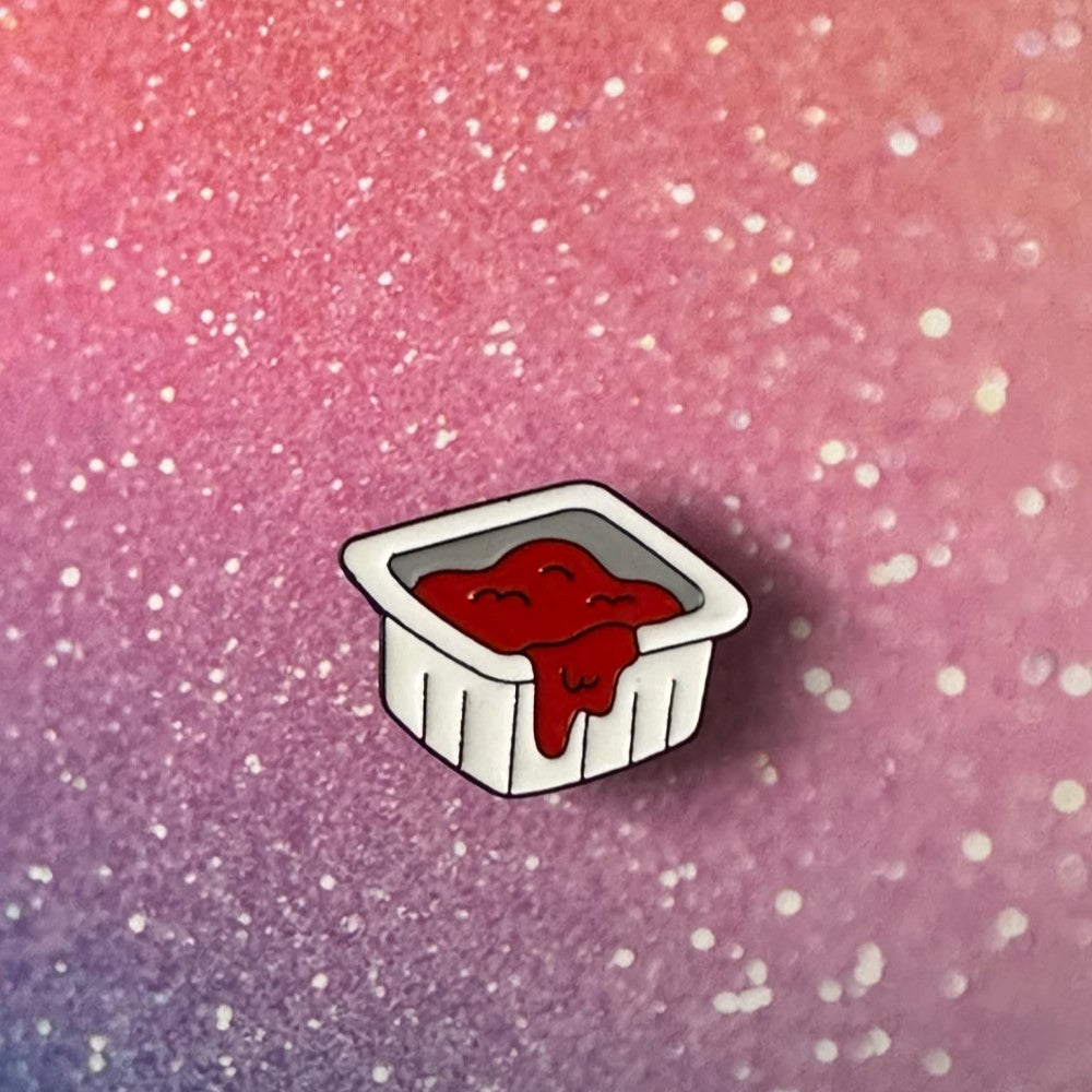 Ketchup Dip Packet Enamel Pin