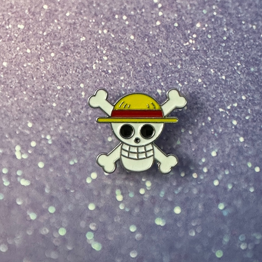 One Piece Straw Hat Pirates Skull Enamel Pin