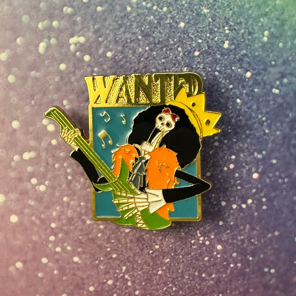 One Piece Wanted Brook Enamel Pin