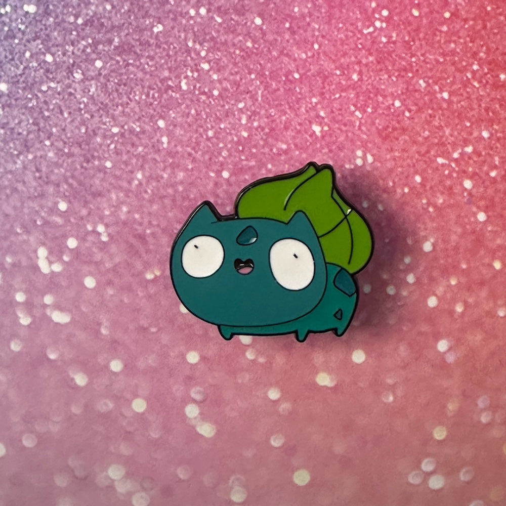 Pokemon Derpy Bulbasaur Enamel Pin