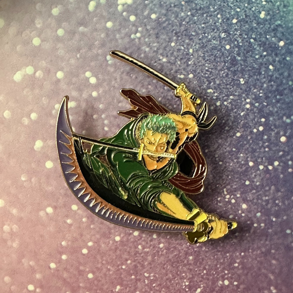 One Piece Swordsman Zoro Enamel Pin