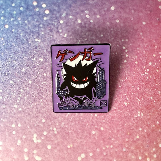 Pokemon CIty of Gangar Enamel Pin