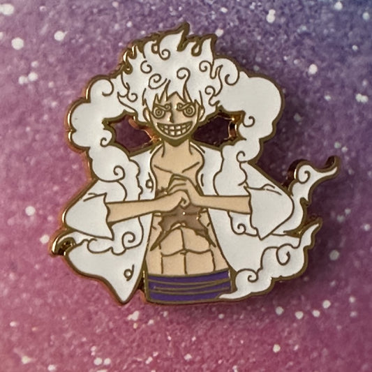 One Piece Gear 5 Luffy Enamel Pin