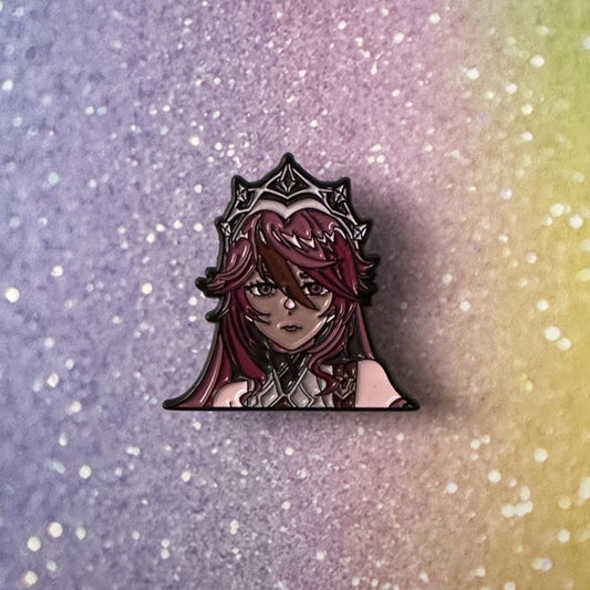 Genshin Impact Rosaria Enamel Pin