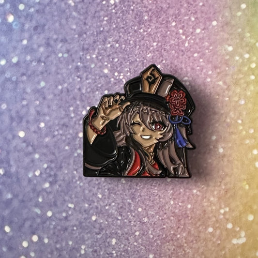 Genshin Impact Hu Tao Enamel Pin