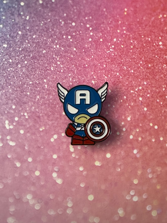 Marvel Captain America Chibi Enamel Pin