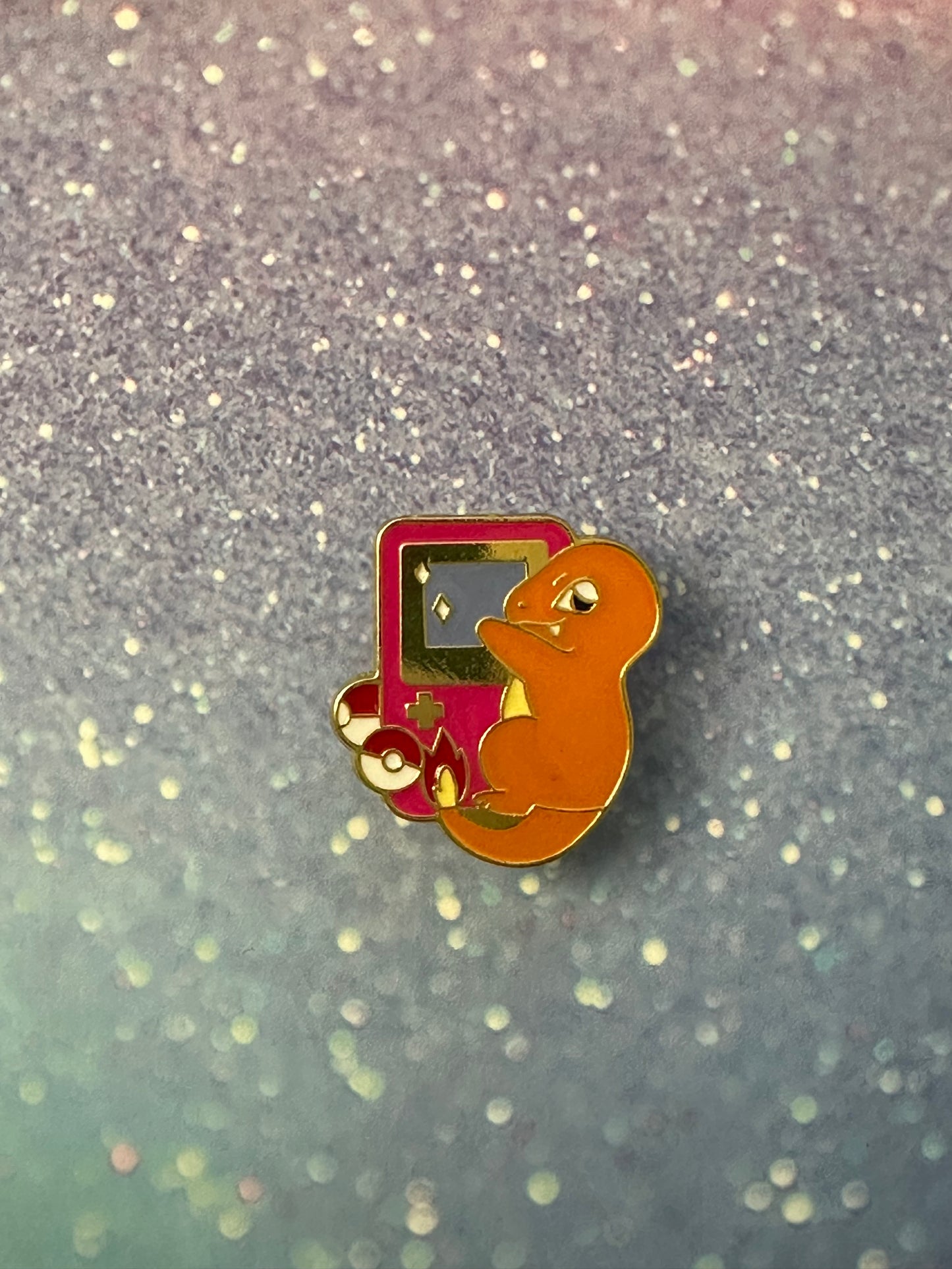 Pokemon Charmander Gameboy Enamel Pin