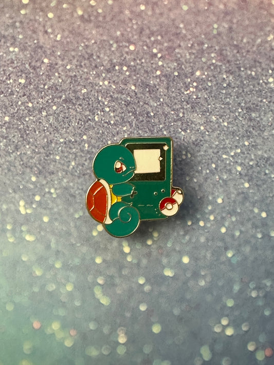 Pokemon Squirtle Gameboy Enamel Pin