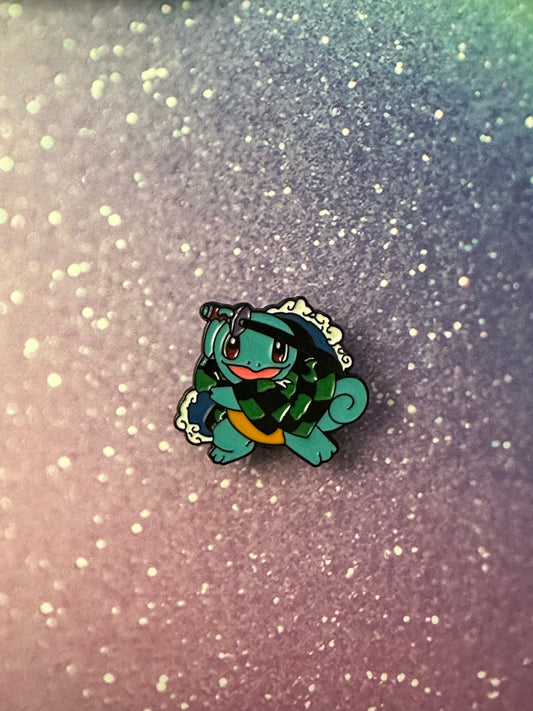 Pokemon Demon Slayer Squirtle Tanjiro Enamel Pin