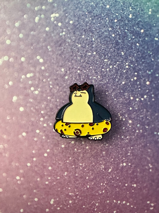 Pokemon Snorlax Float Tube Enamel Pin