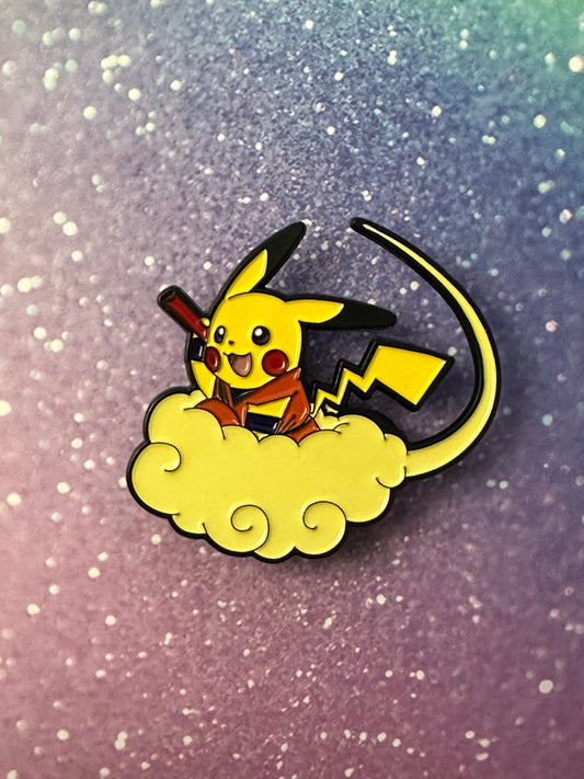 Pokemon Dragonball Pikachu Goku Enamel Pin