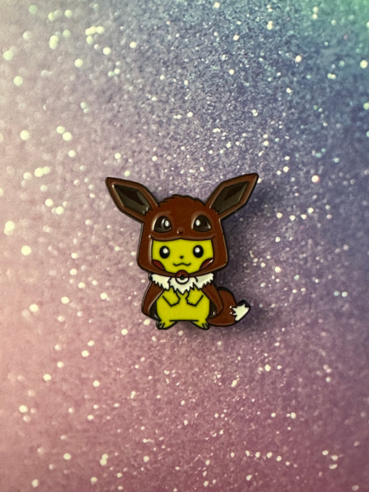 Pokemon Pikachu Eevee Enamel Pin