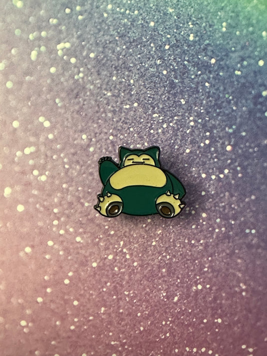 Pokemon Snorlax Waving Enamel Pin