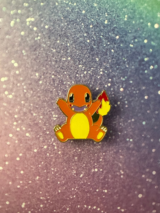 Pokemon Happy Charmander Enamel Pin