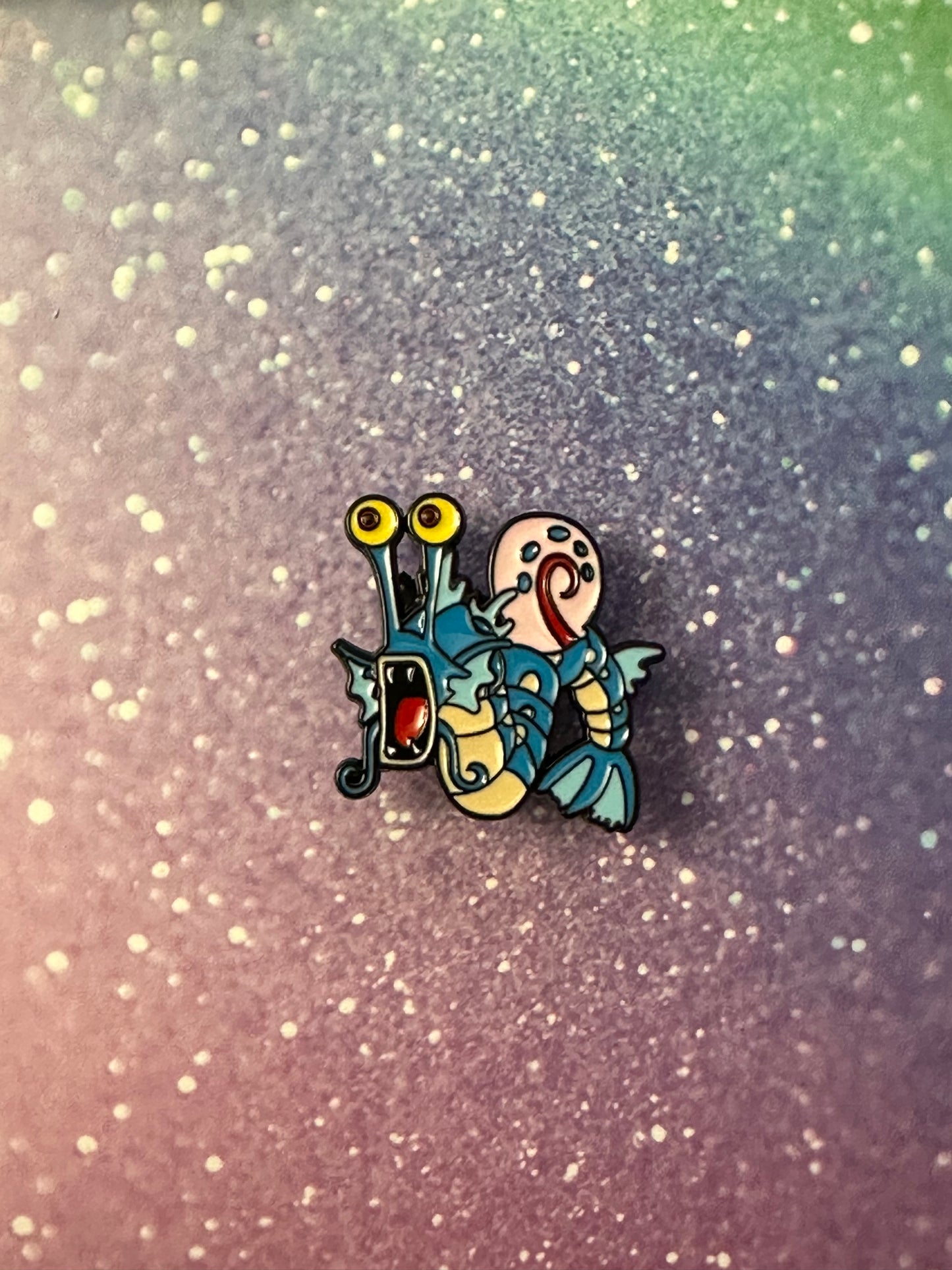 Pokemon Spongebob GaryDos Enamel Pin