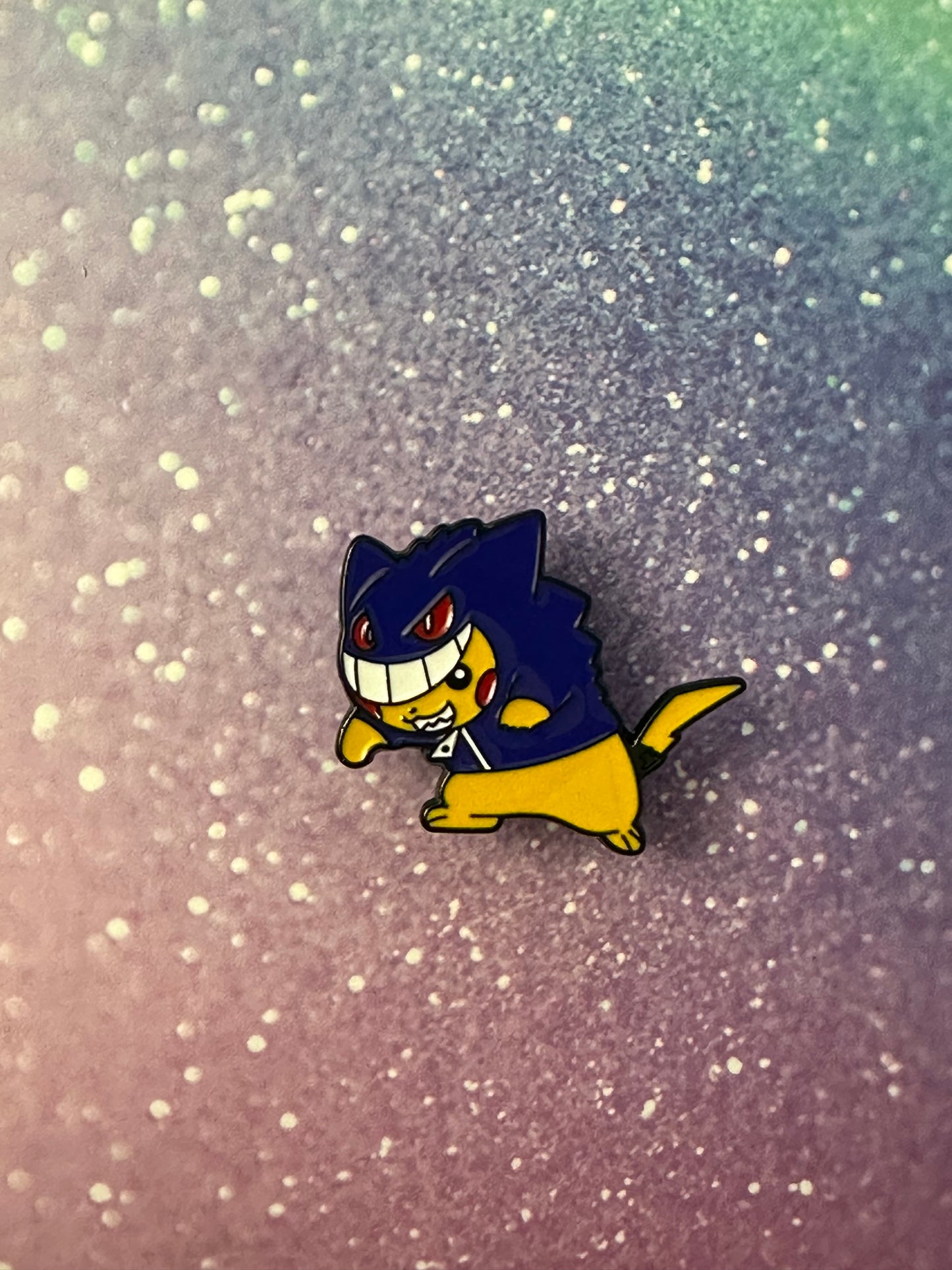 Pokemon Pikachu Gangar Hoodie Enamel Pin