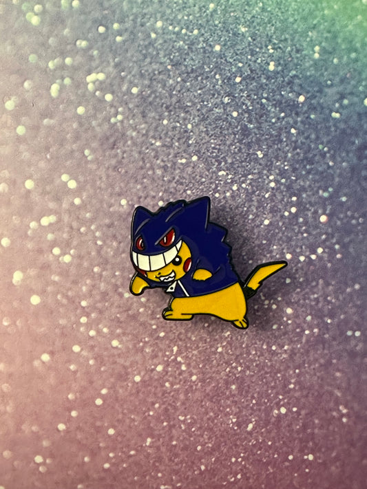 Pokemon Pikachu Gangar Hoodie Enamel Pin