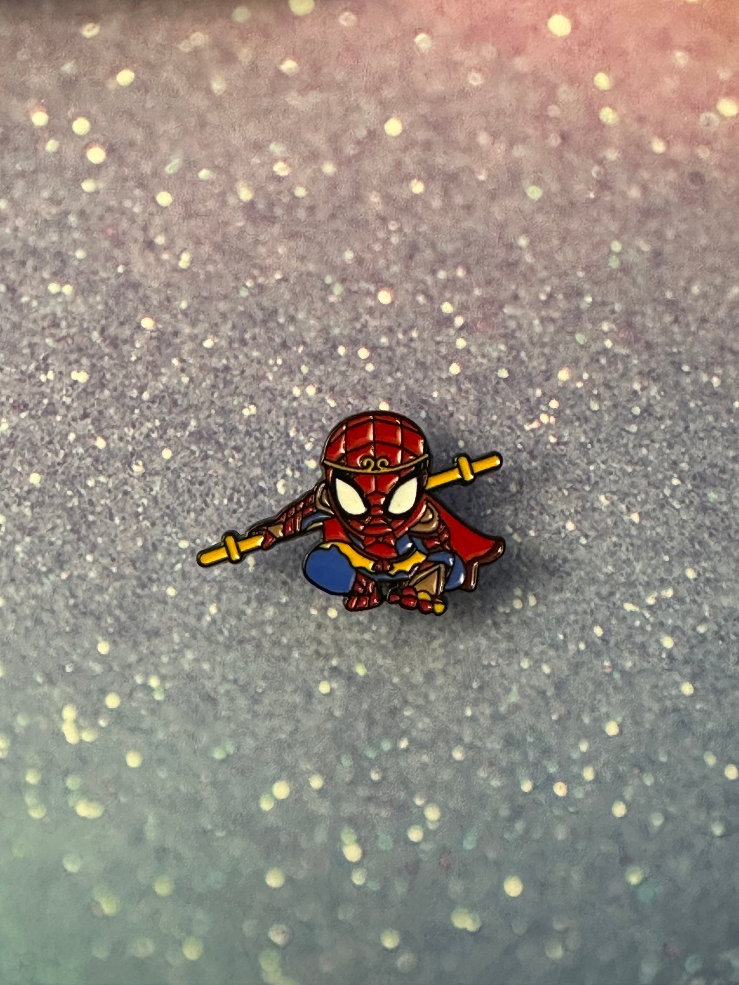 Marvel Spiderman Staff Enamel Pin