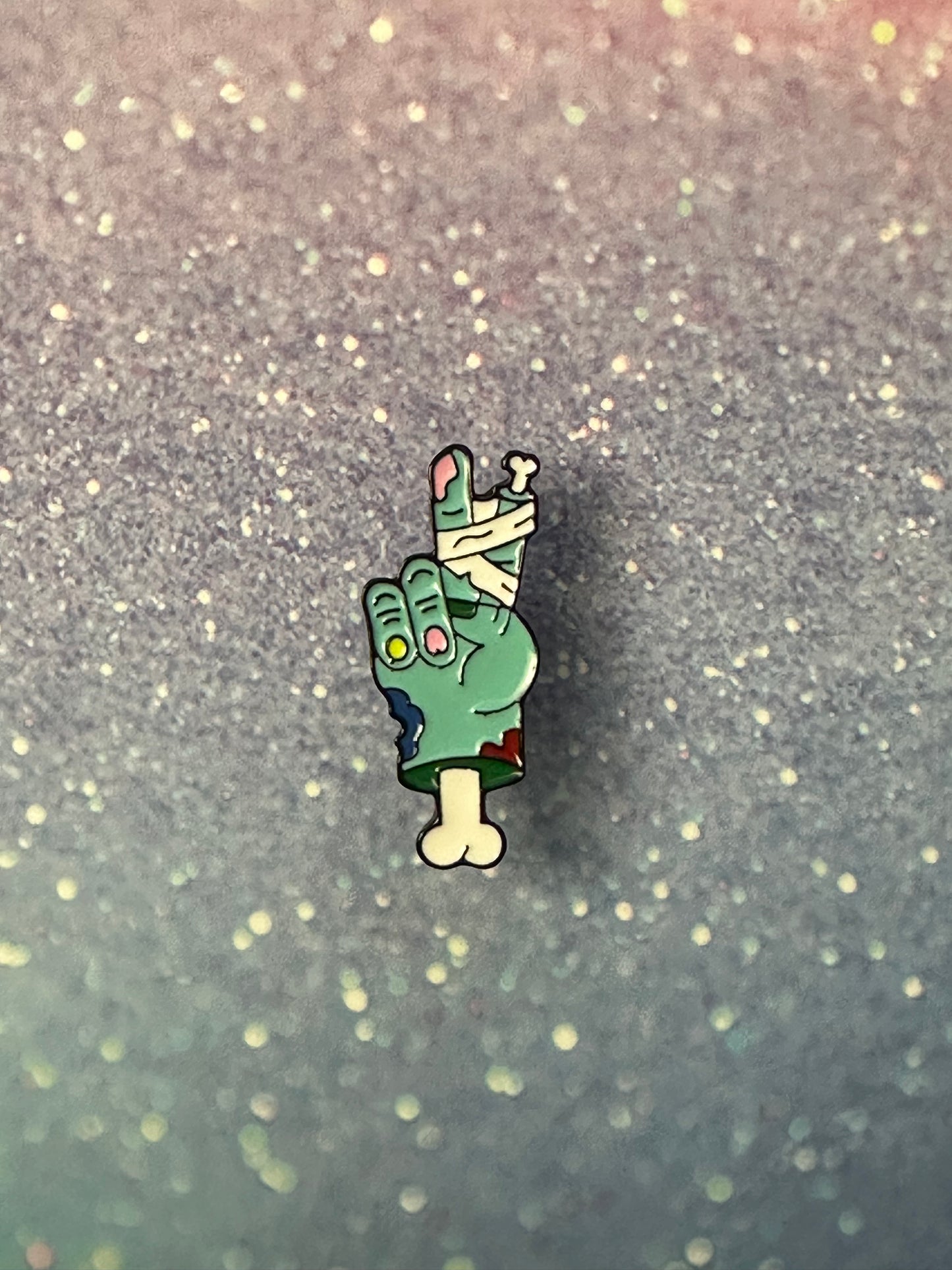 Zombie Peace Sign Enamel Pin