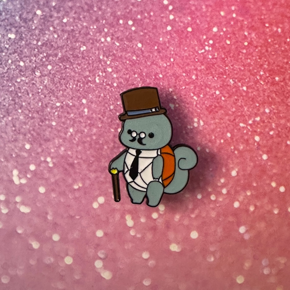 Pokemon Gentlemen Squirtle Enamel Pin