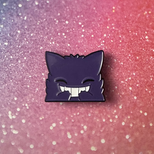 Pokemon Chibi Giggling Gengar Enamel Pin
