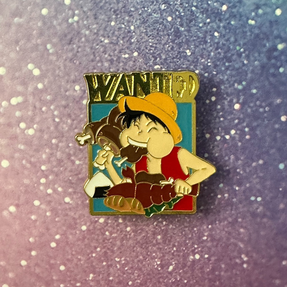 One Piece Wanted Luffy Enamel Pin